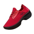 thumbnail image 2 of AUDeals Women's Athletic Running Shoes, Lightweight Air Cushion Sneakers with Gym and Walking Comfort (Red, 7.5), 2 of 5