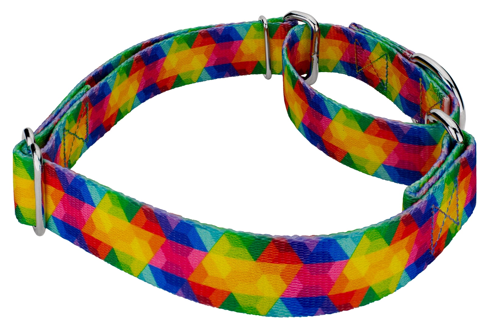 Country Brook Petz® Kaleidoscope Martingale Dog Collar and Leash, Large