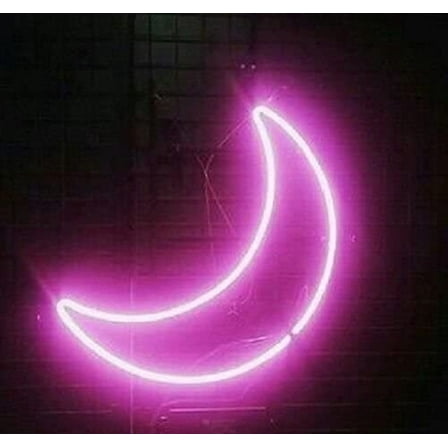 Queen Sense 16"x16" Moon Neon Sign Man Cave Handmade Neon Light 117MOON