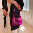 thumbnail image 2 of Bolsa De Hombro Bolso De Hombro Coreano Simple De Moda De Gran Capacidad De Pvc Para Mujer (Rojo) Ndcxsfigh Para Estrenar, 2 of 6