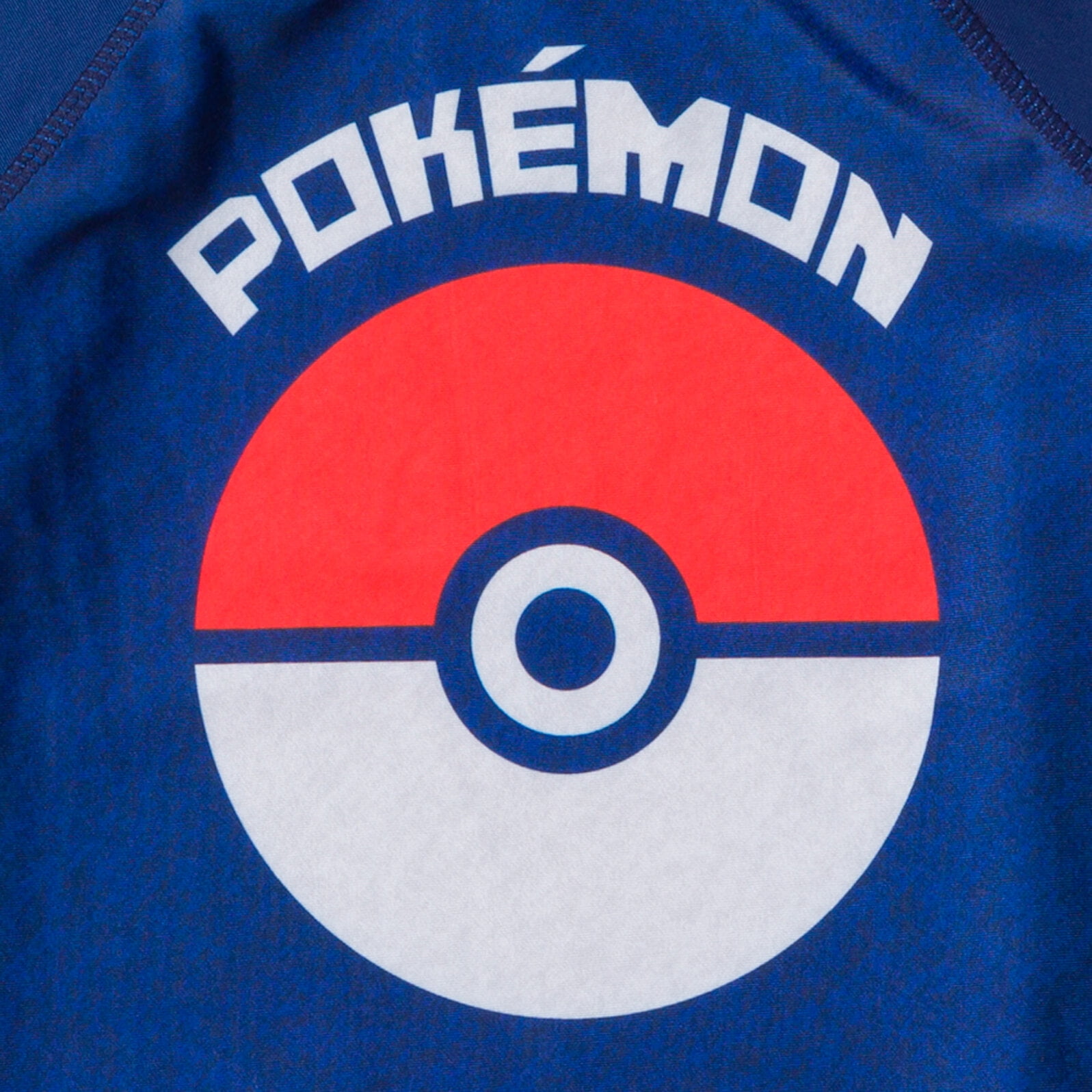 Pokemon Pikachu Big Boys Rash Guard and Swim Trunks Blue/ Red 10-12