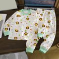 thumbnail image 1 of Duqingm Toddler Boys Clothes Dinosaur Print 3 6 12 18 24 Months 3T 4T 5T Outfits Long Sleeve Pullover Jogger Pant 2PC Sets (Light Green,18-24 Months), 1 of 3