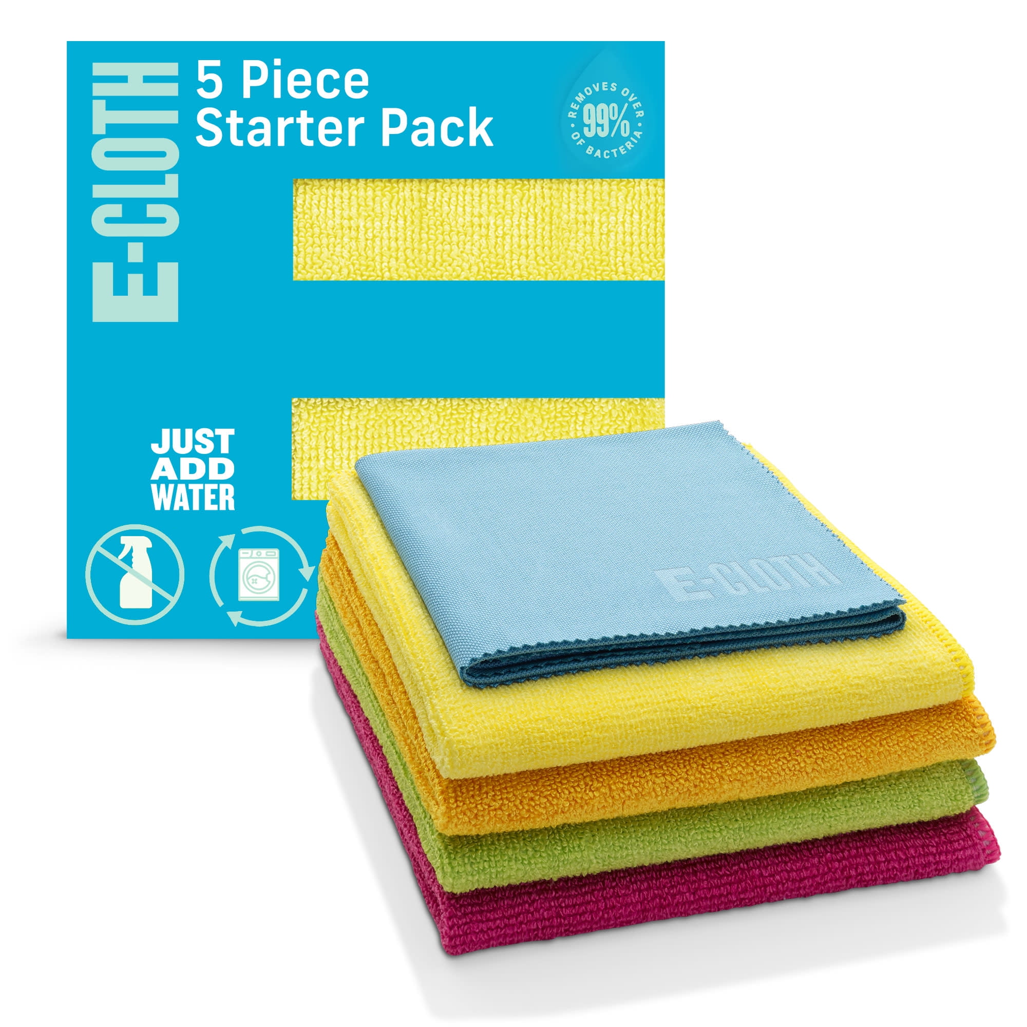 1 Cleaning & 1 Streak-Free Drying Cloth e-Cloth Granite Kitchen Cleaning 2 Pack 