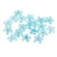 thumbnail image 2 of simhoa 20Pcs Crystal Rhinestones Flower Resin Buttons Embellishments Flatback Beads DIY Light Blue, 2 of 8