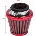 thumbnail image 3 of Kit de inducción de admisión de aire frío universal de cono redondo de filtro de aire de 38 mm para motocicleta todoterreno ATV Four Pit Bike (rojo) Ormromra WLJ-0736, 3 of 4