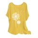 thumbnail image 2 of Fiudx Ofertas y Liquidaciones Blusas Informales con Estampado de Manga Corta y Cuello Redondo de Verano para Mujer a La Moda, 2 of 4