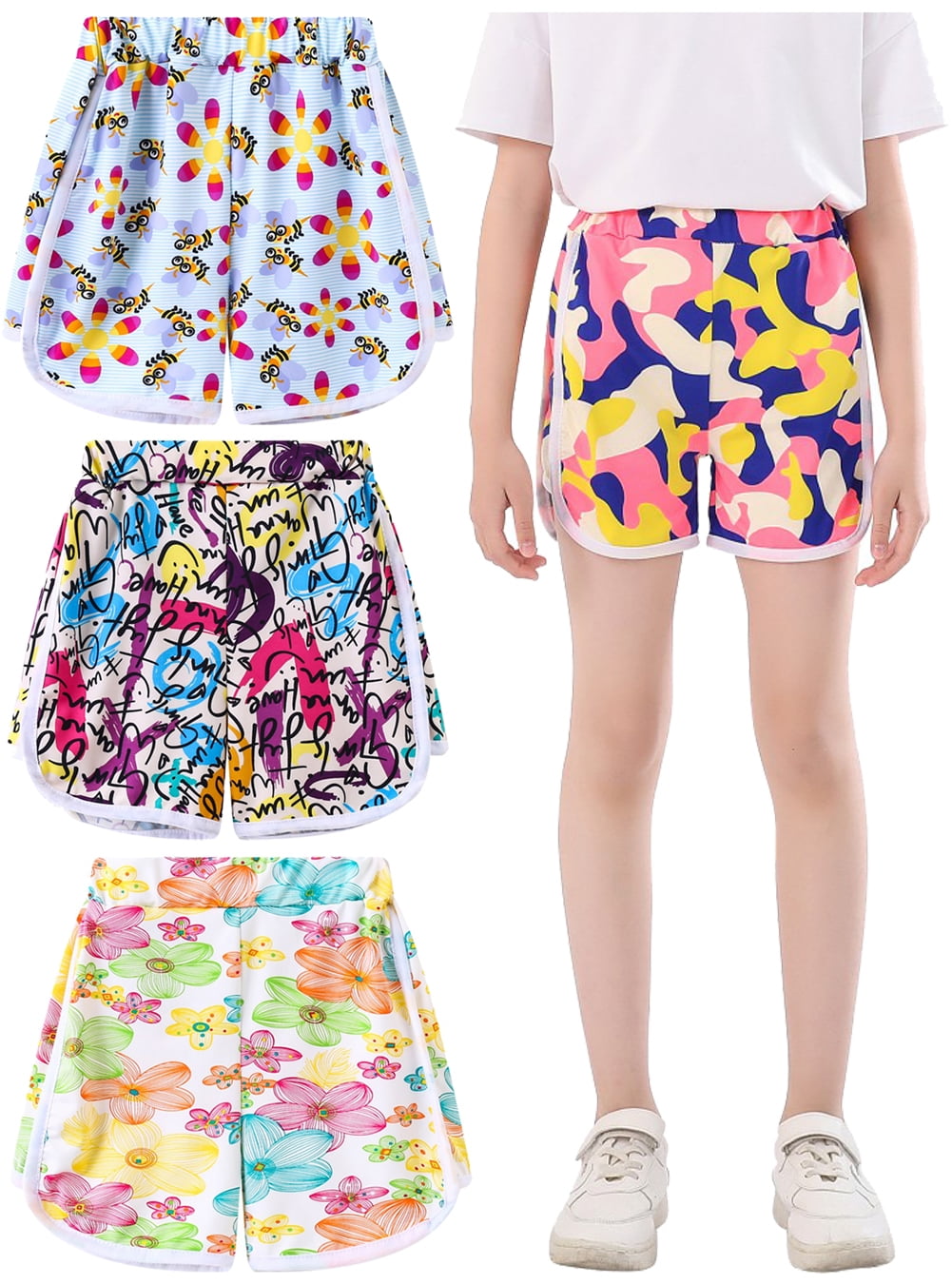 GYRATEDREAM 211Y Girls Boys Shorts Kids Athletic Beach Running Shorts