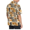 thumbnail image 3 of joogoo Men's Hawaiian Shirt Animal Skins Leopard Short Sleeve Casual Button Down Shirts XL, 3 of 6