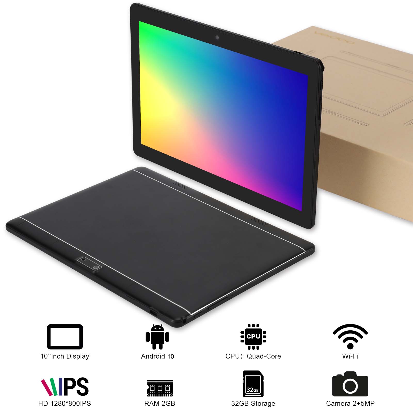 veidoo タブレット Android 12 10.1インチ 32GB Veidoo 10 inch Android Tablet
