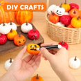 thumbnail image 4 of 24 Pcs Mini Artificial Pumpkins Bulk Fall Foam Pumpkins Thanksgiving Fake Harvest Ornaments Decoration for Autumn Halloween Party Centerpiece Home Decor Crafts, 4 of 7