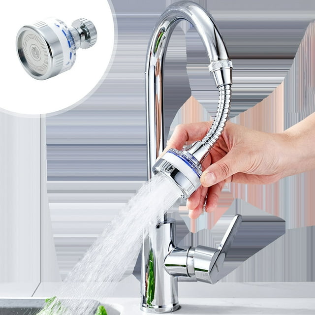 Faucet Water Filter under $5! CQCYD Faucet Splasher Shower Extension, Water Filter Faucet Head, Anti Splash Aerator, Boost Water Pressure, Universal Faucet Filter, Kitchen Bathroom Water Saver