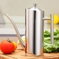 thumbnail image 3 of Elegant Oil Dispensing Bottle 304 Nonrust Steel Construction Drip Proof Spout System Smooth Press Mechanism, 3 of 8