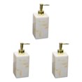 thumbnail image 3 of kurtrusly Practical Pump Bottle Shampoo Dispenser for Home Kitchen White Yellow 500ml 3Set, 3 of 6