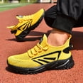 thumbnail image 5 of Men's Lightweight Breathable Shock-Absorbing Outdoor Sports Shoes with MD Cushioning System, Available in Black/Orange Styles, Suitable for Hiking, Running, Fitness - Low-Top Casual Sneakers, 5 of 9