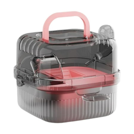 Bothyi 2 Layers Multifunctional House Small Animal Cage for Rats Small Animals Mice pink