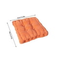 thumbnail image 3 of Meditation Floor Pillow Set of 1, Square Large Pillows Seating for Adults, Tufted Corduroy Cushion for Tatami Living Room, Orange, 22x22 Inch, 3 of 6
