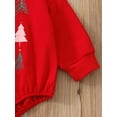 thumbnail image 6 of Qiylii Baby Girls Boys Christmas Romper Infant Round Neck Long Sleeve Christmas Tree Print Jumpsuits Bodysuits,0-18M, 6 of 9