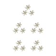 thumbnail image 2 of Bearachild Valentine Napkins Plates Snowflake Design Buckle Banquets Metal Clasps Rings Decorations Table Napkin Jewelry Rhinestone Type2 NO2, 2 of 6