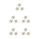 thumbnail image 2 of Moyic Valentine Napkins Plates Snowflake Design Buckle Clasps Rings Metal Banquets Rhinestone Decorations Table Jewelry Napkin Type2 NO2, 2 of 6