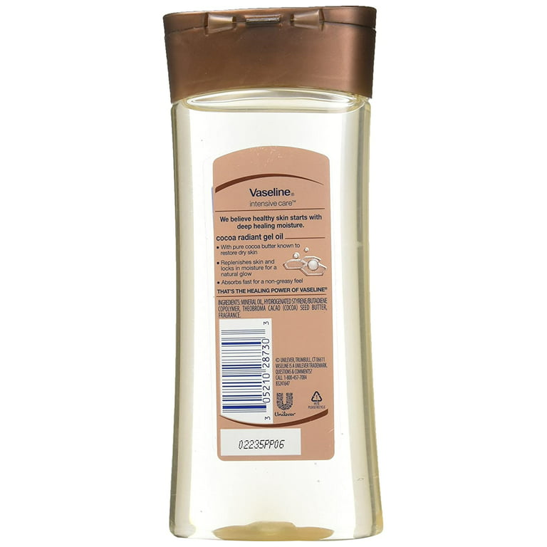 billetpris flyde over Miniature Vaseline Intensive Care Cocoa Radiant Body Gel Oil, 6.8 oz - Walmart.com