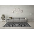 thumbnail image 3 of Ahgly Company Indoor Square Abstract Gray Modern Area Rugs, 5' Square, 3 of 4