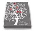 thumbnail image 1 of MuralMax Couples Personalized Tree Canvas Wall Art - Gifts For Parents, Grandparents, Friends - Milestone Occasions, Bridal Showers, Wedding Anniversary, Housewarming - Color - Gray # 5 - Size 24x30, 1 of 6