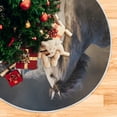 thumbnail image 5 of FMSHPON Running Horse Portrait Xmas Christmas Tree Skirt Stand Mat for Holiday Party Decoration Indoor Outdoor 48 inches, 5 of 6