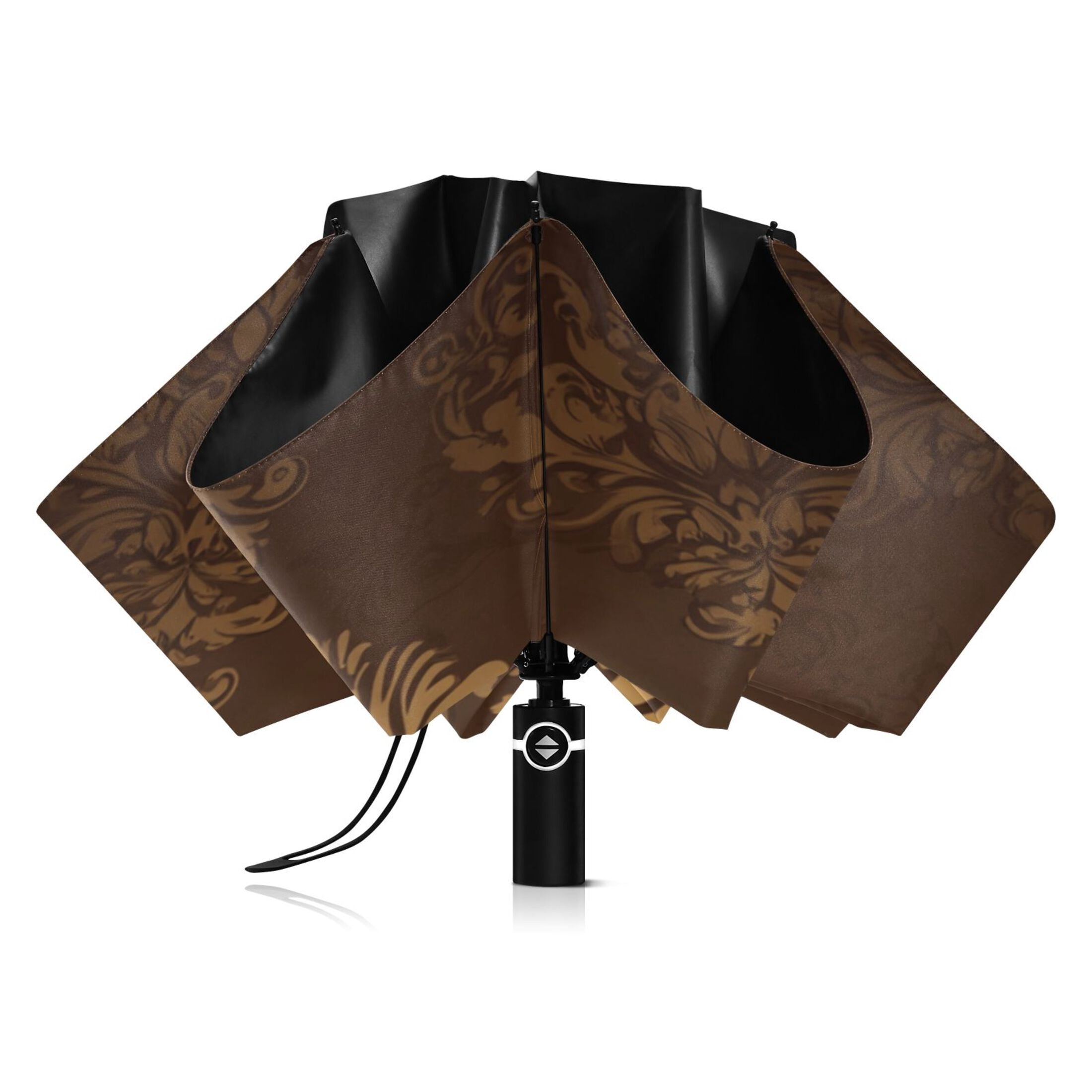 Damask Pattern Extra Large Automatic Umbrella, UV Protection, Waterproof, Auto Open and Close