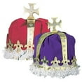 thumbnail image 2 of Beistle Royal Kings Crown Hat One Size Purple 66109-PL, 2 of 2