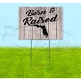 thumbnail image 1 of Born & Raised Florida (18" x 24") Yard Sign, Includes Metal Step Stake, 1 of 6