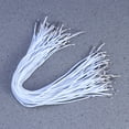 thumbnail image 2 of 100Pcs Elastic Ropes Elastic Barbed Cords Stretch Round String with Metal Barbs Barbed Fastener for Mask Making Book Binding Crafting (White), 2 of 6