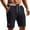 CBU70-Black, variant on VV AVEORS Mens Casual Shorts - Summer Beach Cargo Shorts Elastic Waist Drawstring Stretch Chino Golf Shorts Army Green L