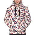 thumbnail image 4 of Hoodies for Men - Skull Guitar record lips Long Sleeve Comfrt Men'S Fashion Hoodies & Sweatshirts, Sweatshirts for Men Hoodies Pullover Clothing Clothes with Pouch, 4 of 7
