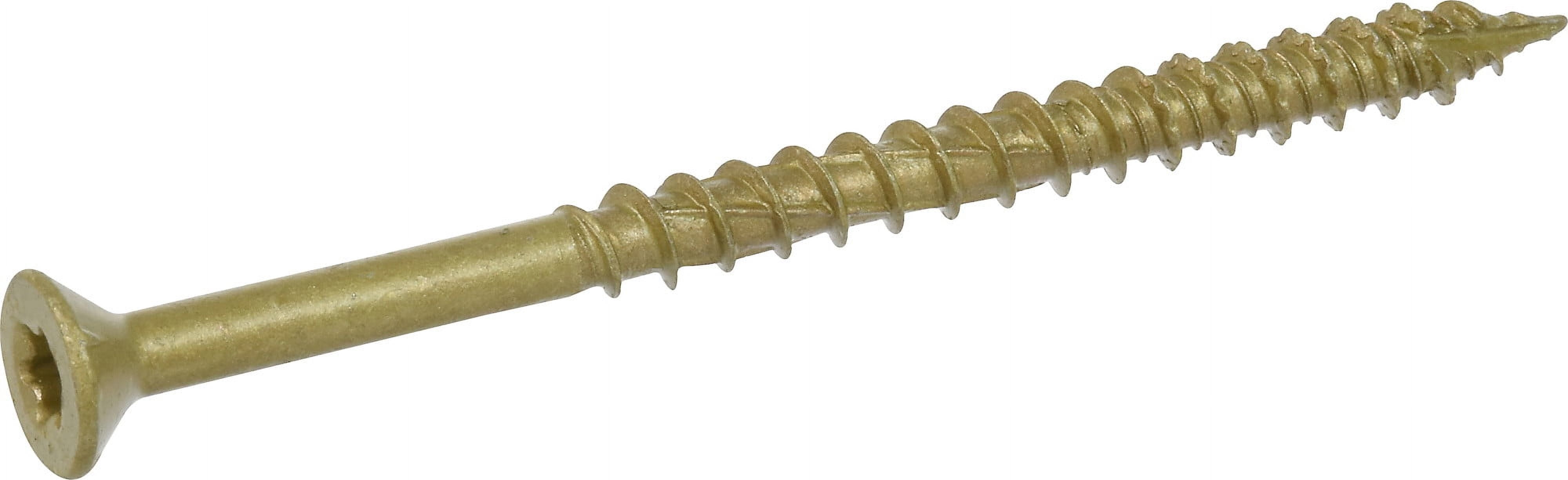(3 pack) Power Pro Exterior Multi-Material Screws, #10 x 3", Steel, Epoxy, Bronze, 15 pack