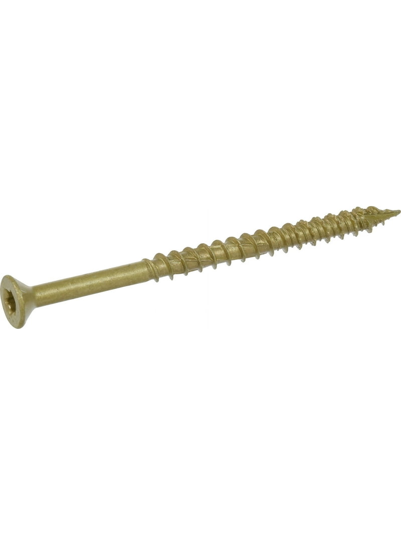 Power Pro One Exterior Flat-Head Multi-Material Screws (#10 x 3") - 10 Pieces