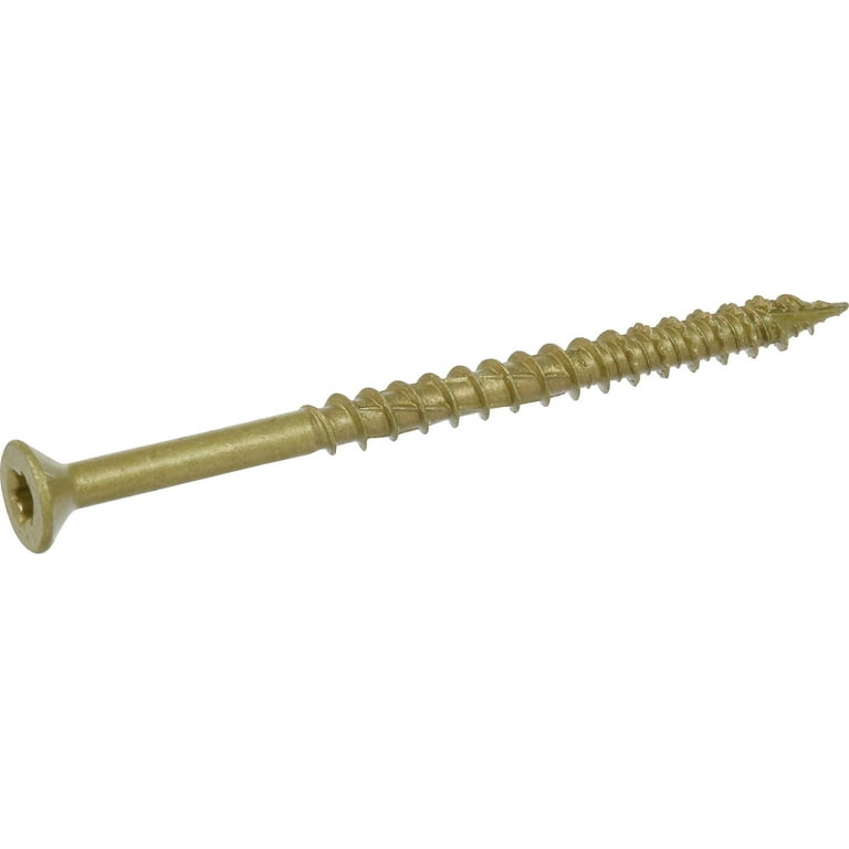 Power Pro One Exterior Flat-Head Multi-Material Screws (#10 x 3") - 10 Pieces
