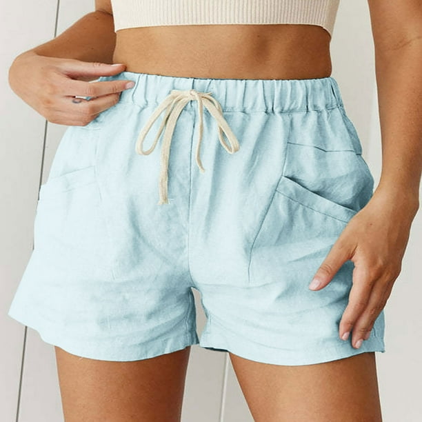 Blue Short Sleeved Top & Cheeky Scrunched Shorts Sleep Lounge