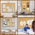 thumbnail image 7 of JILhome 47" x 35" Cork Board, 4'x3' Bulletin Board, Pin Boards for Walls, Office, Home, Black Aluminium Frame, 7 of 7