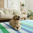 thumbnail image 4 of FULIE 6'x9'Boho Area Rugs Living Room Rugs Non-Slip Carpet Rug,Blue, 4 of 7