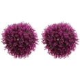 thumbnail image 3 of Zhuge Artificial Topiary Trees Ball Shaped Indoor/Outdoor Faux Plants Ball Decorations - Purple 29cm, 3 of 3