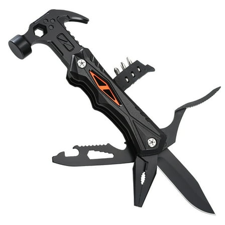 Multifunctional Claw Hammer With Pliers, Knife, Bottle Opener, Hexagonal Wrench, Wire Cutters - Non-Slip Handle, Portable Folding Tool, Suitable For Outdoor, Camping, Survival BirthdayGifts for Men
