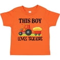 thumbnail image 3 of Inktastic Farming Cute Boy Loves Tractors Boys Toddler T-Shirt, 3 of 5