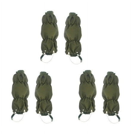 6X Leg Gaiters Protection for Legs Gaiter for Snake Proof Waterproof Snow Boots Cover Adjustable Legging Green