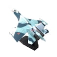 thumbnail image 3 of Esquirla 1/100 SU-27 Fighter Plane Model Gift Metal Plane Model for Bedroom Shelf Bar black base, 3 of 8