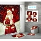 thumbnail image 1 of Cortinas de ducha para baño con impresión digital HD, de poliéster, impermeables y navideñas, 1 of 6