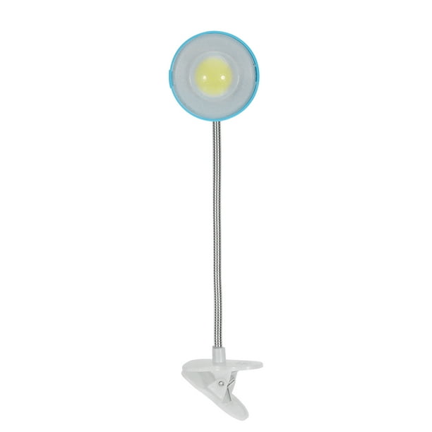 GOOHOCHY Lámpara de aprendizaje de escritorio con clip LED Lámpara de aprendizaje cuidada para la oficina doméstica (3W azul)