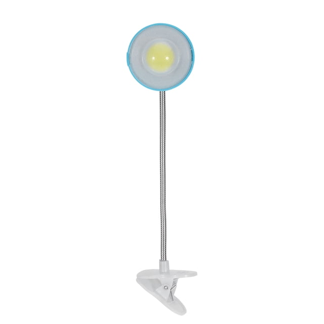 GOOHOCHY Lámpara de aprendizaje de escritorio con clip LED Lámpara de aprendizaje cuidada para la oficina doméstica (3W azul)