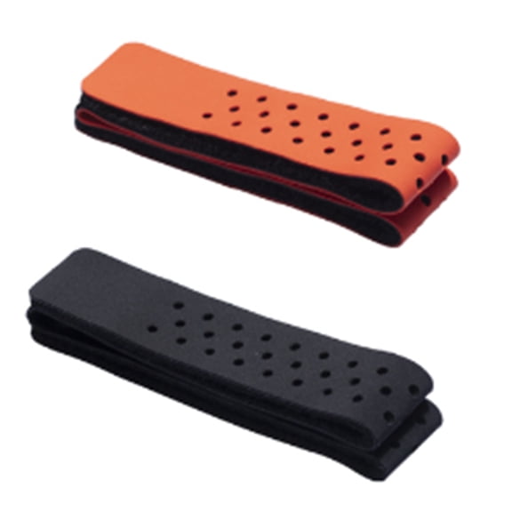 2Pcs Adjustable and Breathable Replacement Armband (Black Orange)