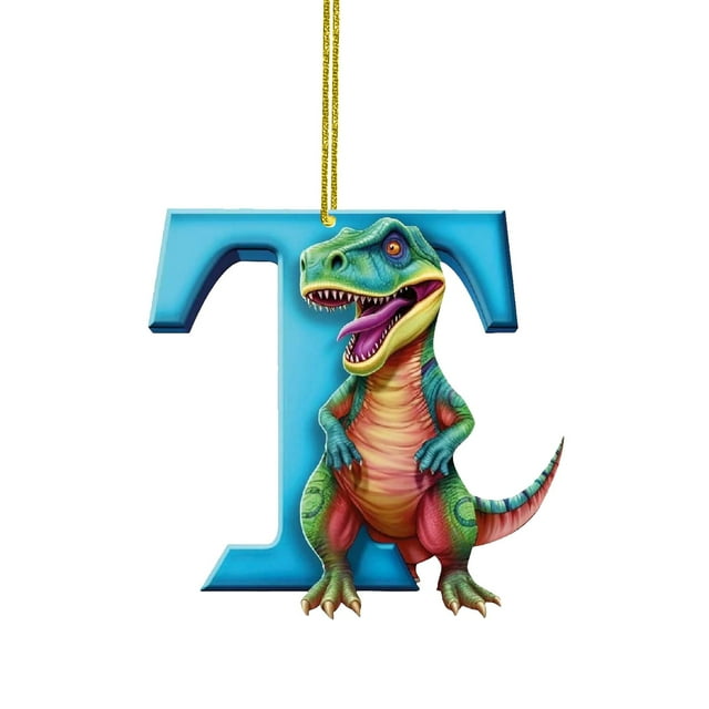 Fiudx Ofertas del día Colgante pequeño de acrílico plano con 26 letras en inglés para bebé volador, colgante para coche, decoración del hogar