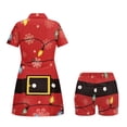 thumbnail image 2 of Psesaysky Christmas Golf Tennis Dress with Shorts for Women Santa Claus Sundress Short Sleeve Sports Active Dress with Pockets Zip Stand Collar Workout Athletic Outfit XS-2XL, 2 of 7